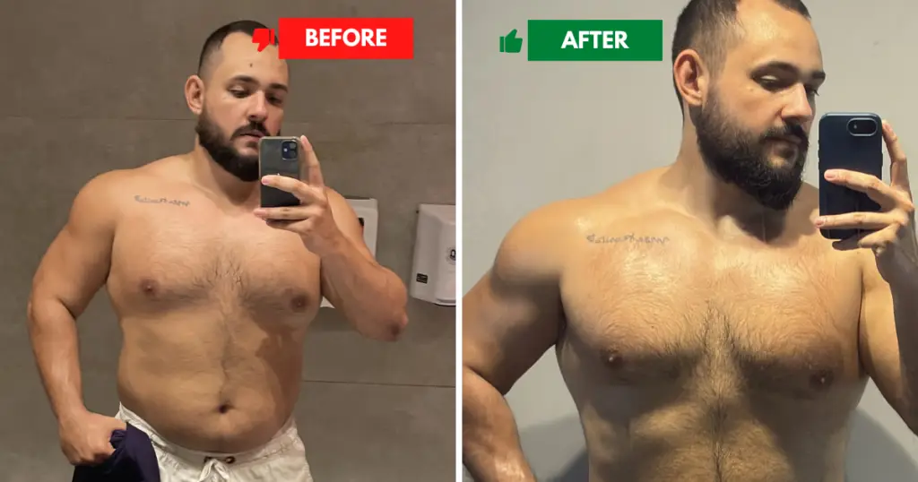 Nathanael Bryan real fat loss transformation before and after