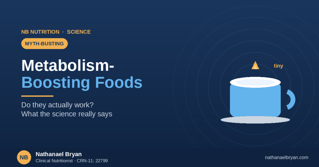 Do metabolism-boosting foods actually work, by nutritionist Nathanael Bryan